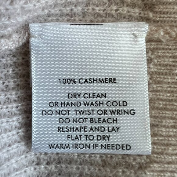 White + Warren Cashmere Waffle Henley Sweater In Pink Sand Size S - Picture 15 of 15